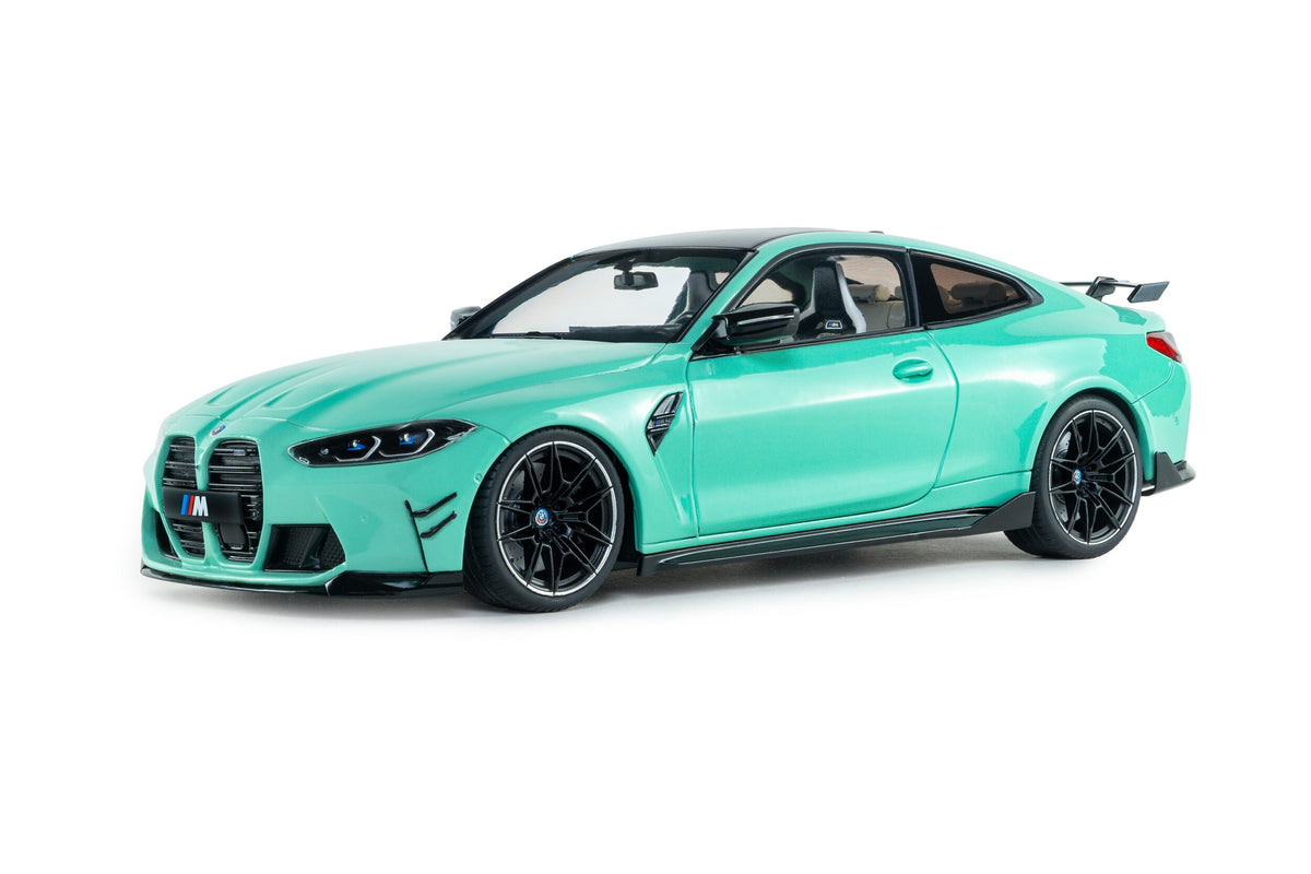 BMW M4 Competition (G82) 2024 with Performance Parts mint green 1:18-13