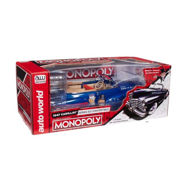 Cadillac Series 62 Convertible Monopoly Graphics & Mr. Monopoly 1:18 - 72208