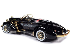 Auburn 851 Speedster Black with Monopoly Graphics & Mr. Monopoly 1:18 - 72210