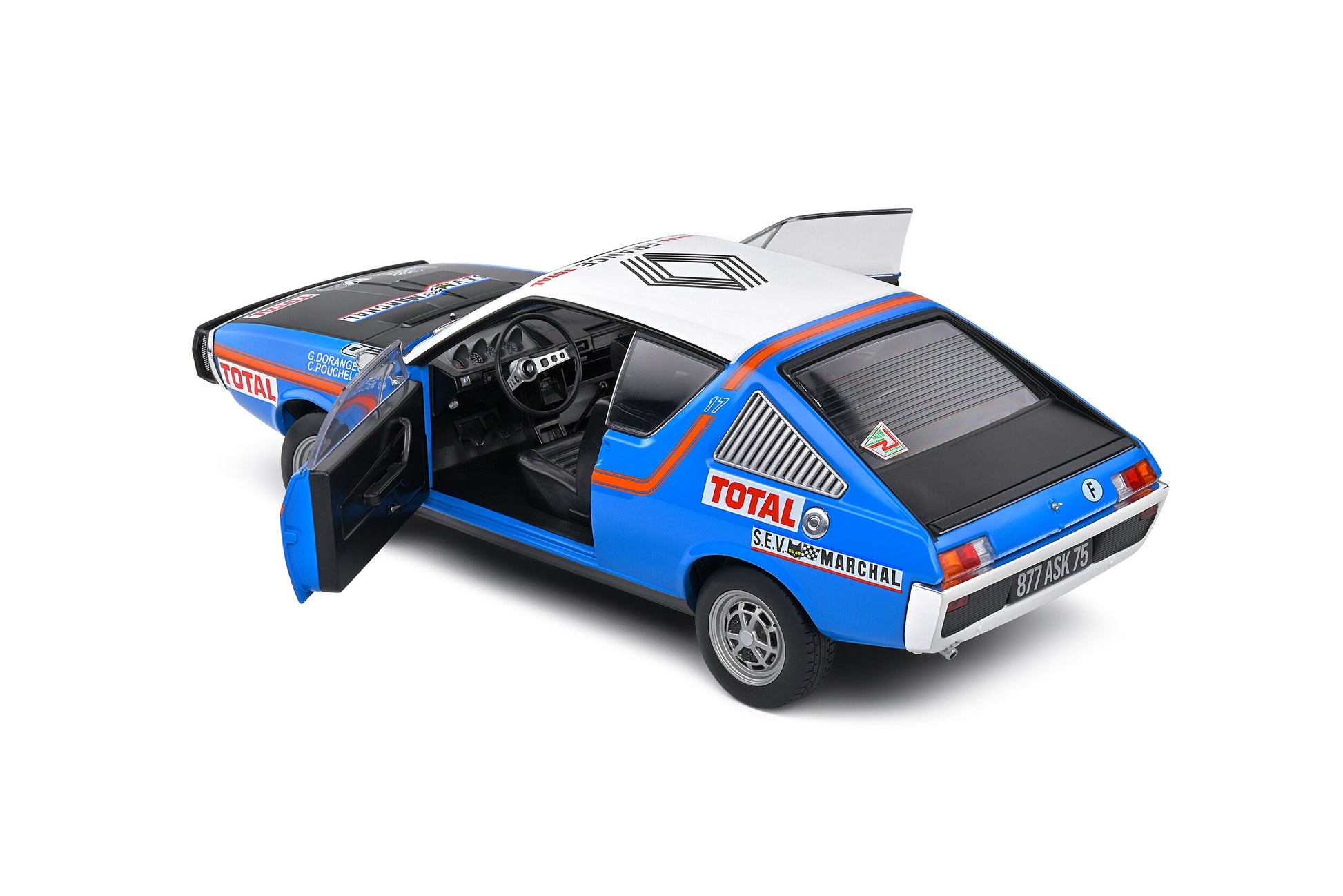 Renault R17 4th Rallye Abidjan Nice 1976 Chr. Pouchelon - G. Dorangeon 1:18 - 72285