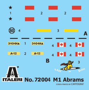 M1 Abrams - Complete Set For Modeling 1:72 - 72648