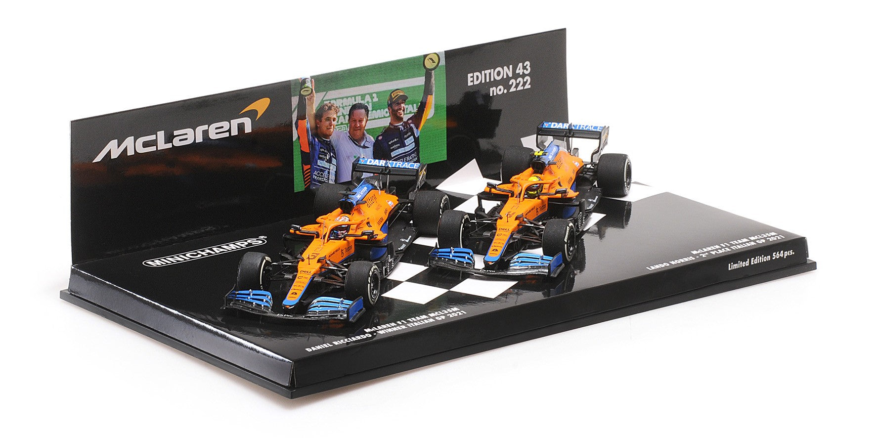 McLaren MCL35M Set Italy GP 2021 Winner Daniel Ricciardo - 2.nd Lando Norris 1:43 - 72715