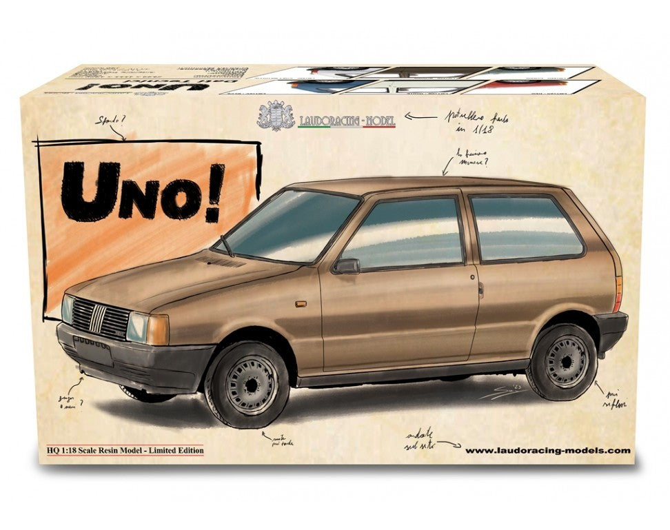 Fiat Uno 45 1983 Grigio Metallizzato 1:18 - 72817