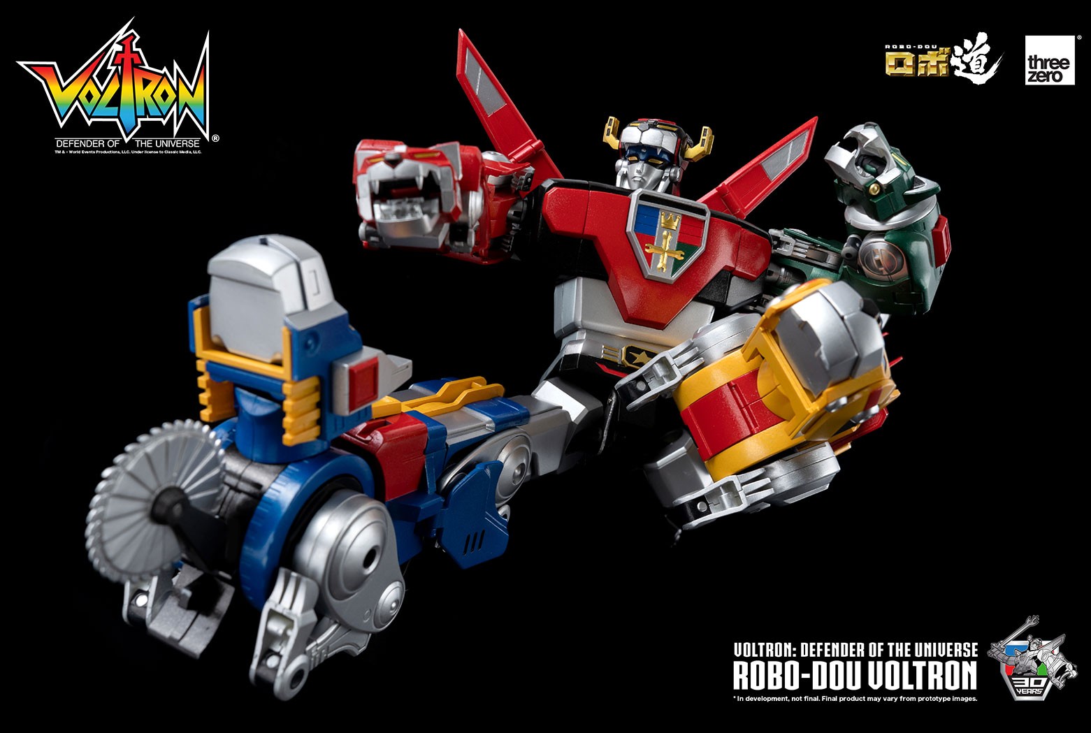 Voltron Defender of the Universe Robo-Dou Action Figure Threezero 27cm-h - 72990