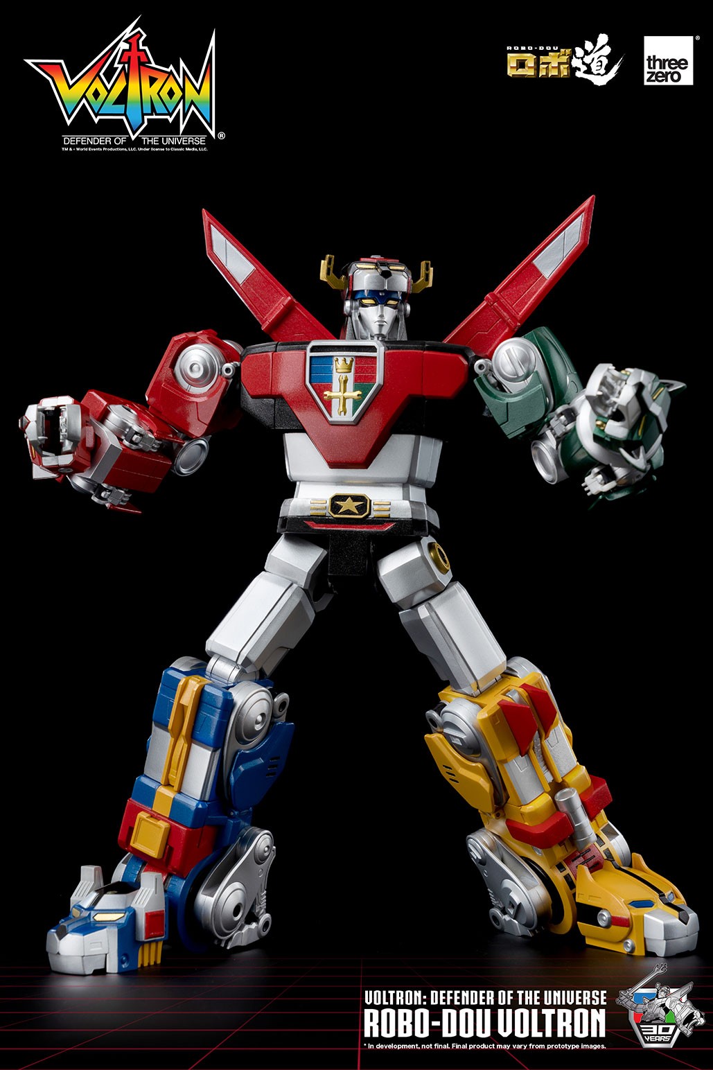 Voltron Defender of the Universe Robo-Dou Action Figure Threezero 27cm-h - 73001