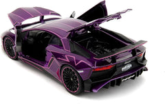 Lamborghini Aventador LP750-4 SV con Decorazione Gamma Pink Slips 1:24 - 73195