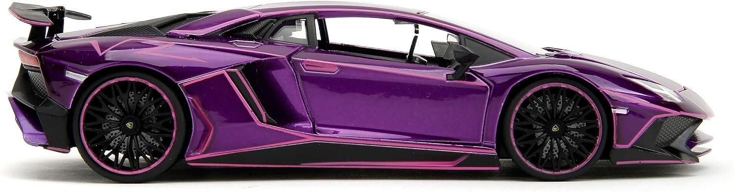 Lamborghini Aventador LP750-4 SV con Decorazione Gamma Pink Slips 1:24 - 73196
