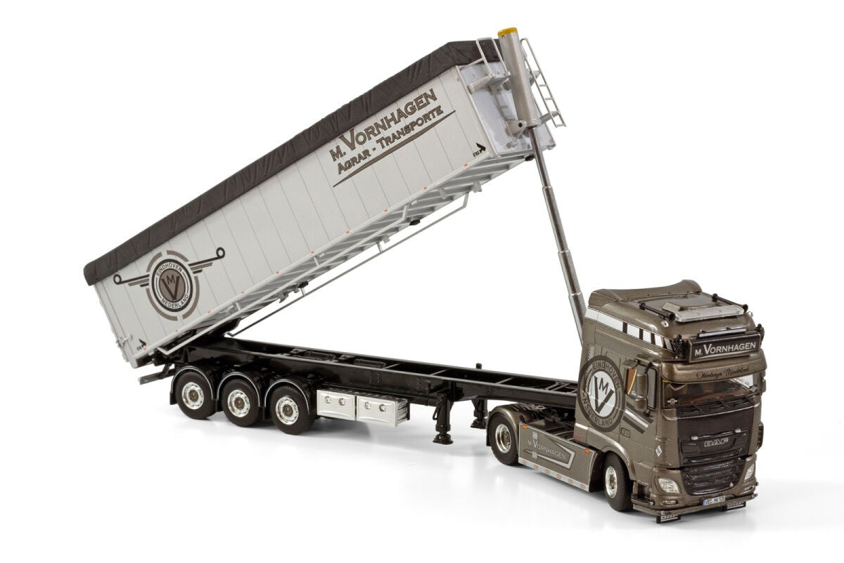 DAF XF SSC 2017 4X2 Volume Tipper Trailer "M. Vornhagen" 1:50 - 73238