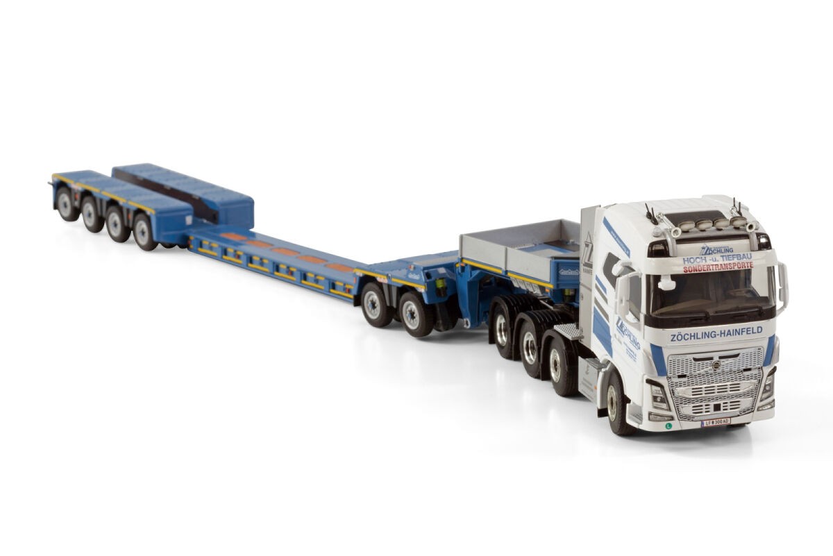 Volvo FH4 Globetrotter 8x4 Low Loader 4 axle + Dolly 2 axle 1:50 - 73242