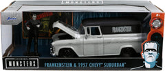 Chevrolet Suburban 1957 "Frankenstein" silver 1:24 - 73284