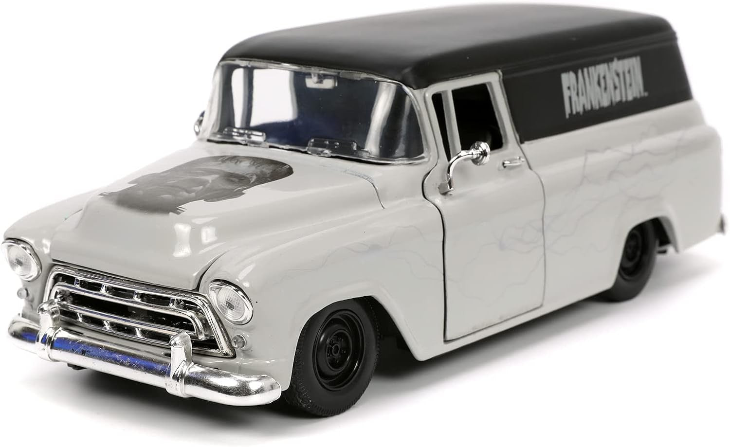 Chevrolet Suburban 1957 "Frankenstein" silver 1:24 - 73289