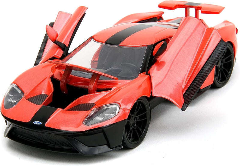 Ford GT 2017 Red Orange con Decorazione Gamma Pink Slips 1:24 - 73305