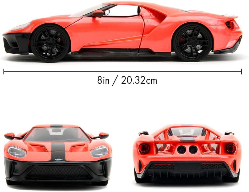 Ford GT 2017 Red Orange con Decorazione Gamma Pink Slips 1:24 - 73308