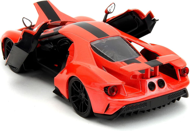 Ford GT 2017 Red Orange con Decorazione Gamma Pink Slips 1:24 - 73309