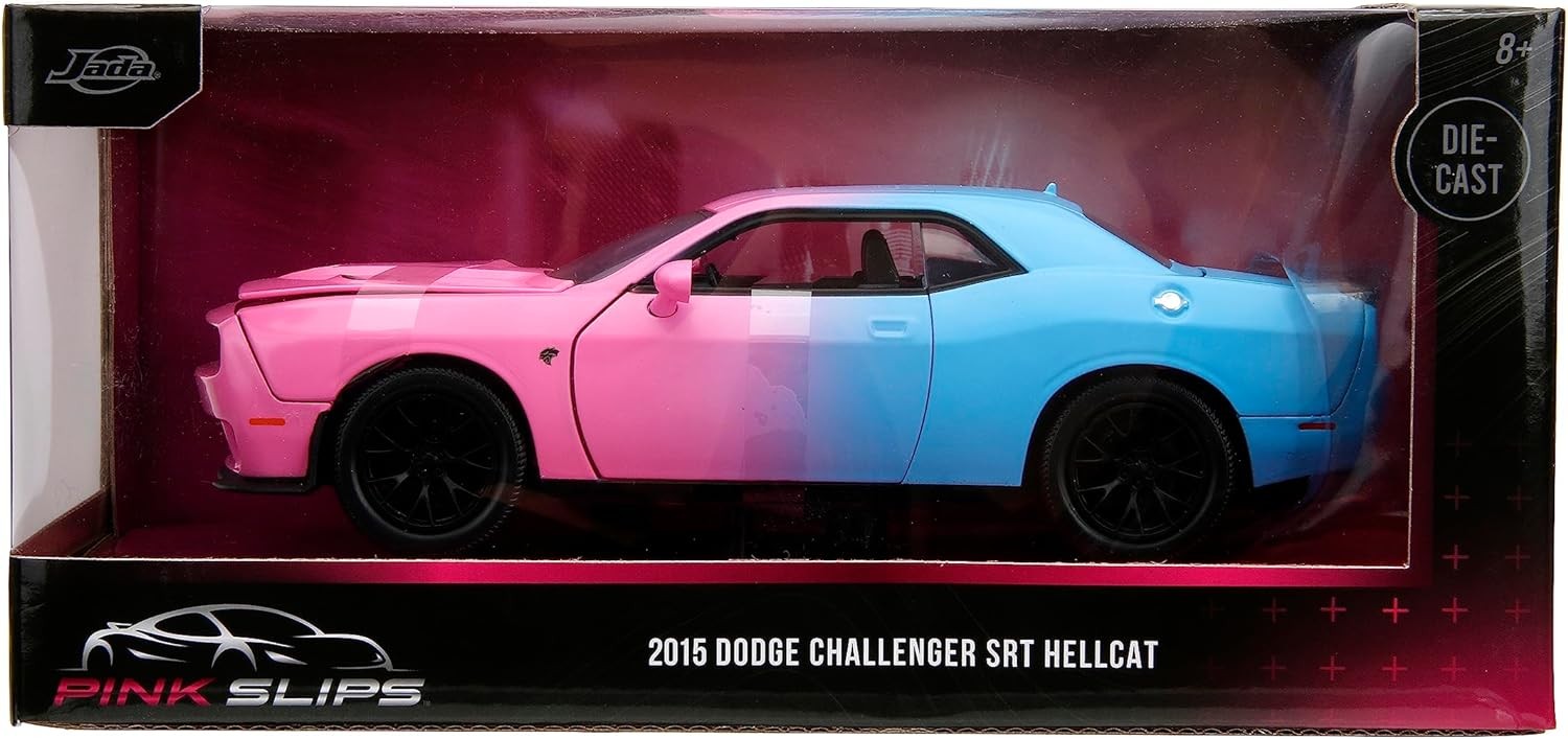Dodge Challenger SRT Hellcat  2015 con Decorazione Gamma Pink Slips 1:24 - 73312