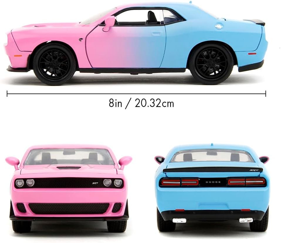 Dodge Challenger SRT Hellcat  2015 con Decorazione Gamma Pink Slips 1:24 - 73314