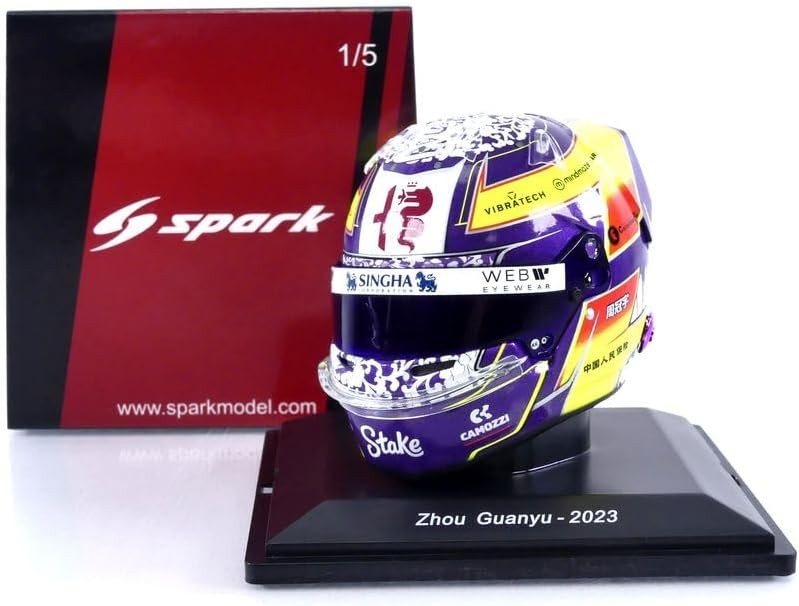 Guanyu Zhou Casco Bell Helmet F1 2023 Alfa Romeo Racing Team 1:5 - 73651