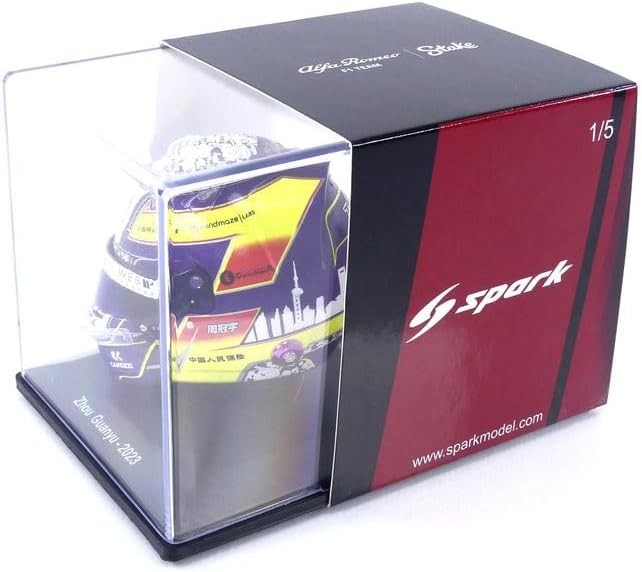 Guanyu Zhou Casco Bell Helmet F1 2023 Alfa Romeo Racing Team 1:5 - 73652