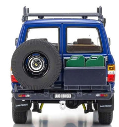 Toyota Land Cruiser 60 1980 Blu with optional parts 1:18 - 74028