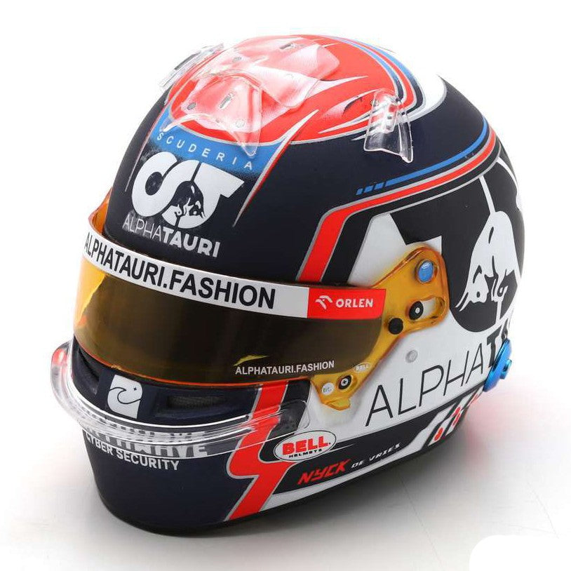 Nyck de Vries Casco Bell Helmet F1 2023 Alpha Tauri Team 1:5 - 74032