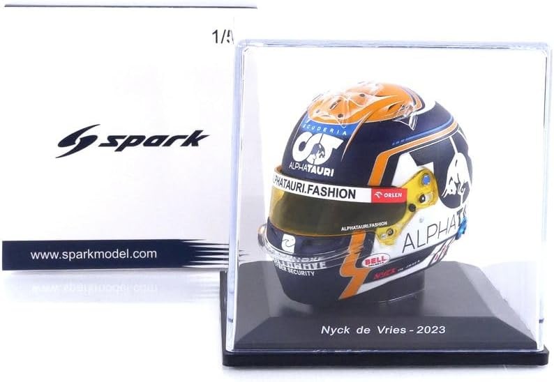 Nyck de Vries Casco Bell Helmet F1 2023 Alpha Tauri Team 1:5 - 74034
