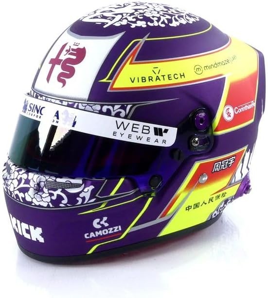 Guanyu Zhou Casco Bell Helmet F1 2023 Alfa Romeo Racing Team 1:2 - 74275