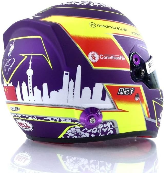 Guanyu Zhou Casco Bell Helmet F1 2023 Alfa Romeo Racing Team 1:2 - 74279
