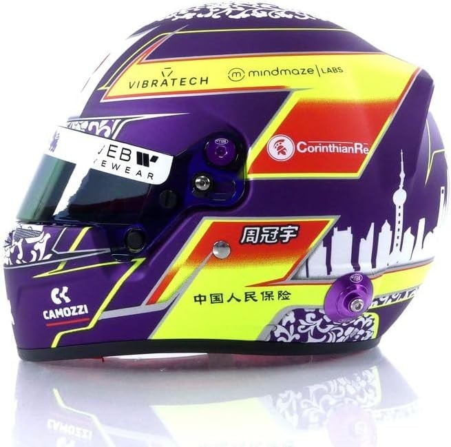 Guanyu Zhou Casco Bell Helmet F1 2023 Alfa Romeo Racing Team 1:2 - 74281