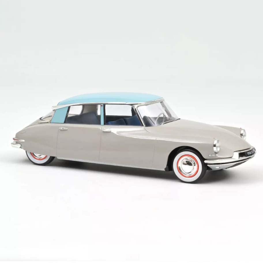 Citroën DS 19 1956 Gris Rosé et Turquoise 1:18 - 74587