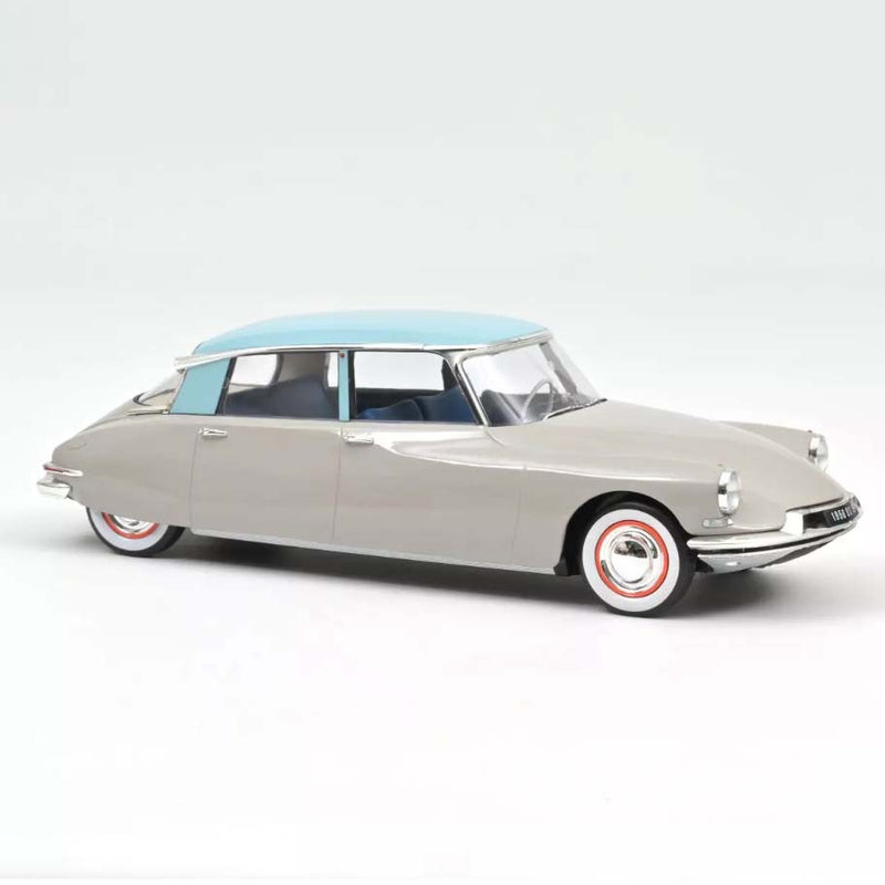 Citroën DS 19 1956 Gris Rosé et Turquoise 1:18 - 74587