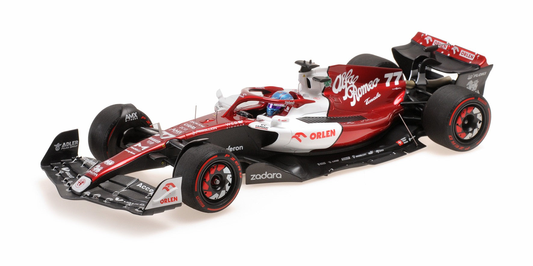Alfa Romeo F1 Team Orlen C42 Bahrain GP 2022 Valtteri Bottas 1:18 - 75336