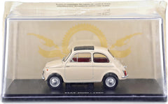 Fiat 500D 1960 Crema 1:24 Edicola con Vetrina-3