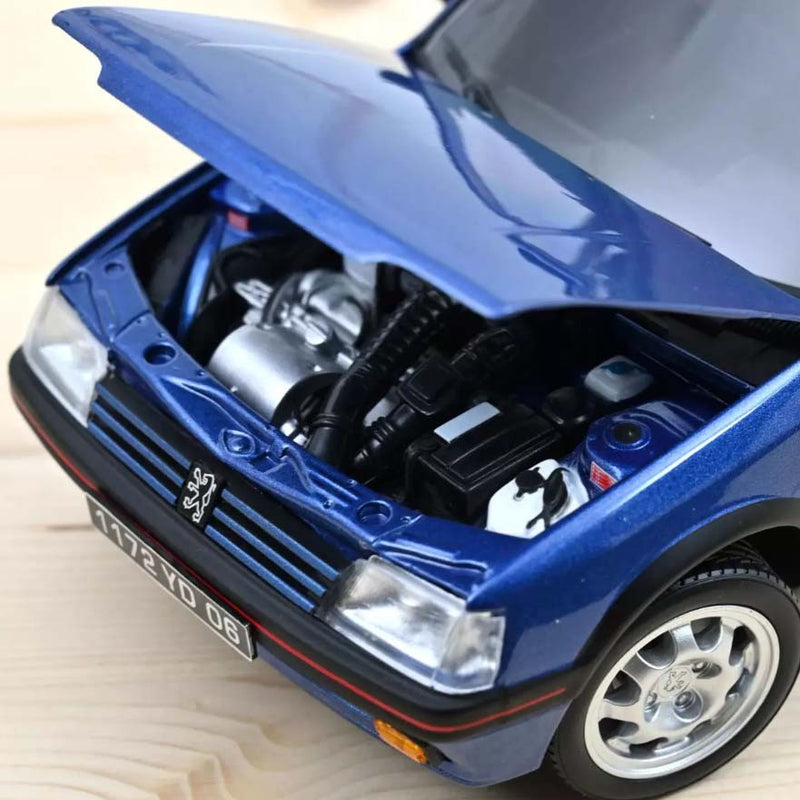 Peugeot 205 GTi 1.9 with windowroof 1992 Miami Blue 1:18 - 75501