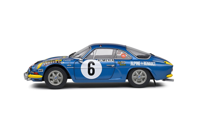 Alpine-Renault A110 1600S Rallye Monte Carlo 1972 Jean-Claude Andruet - Pierre Pagani 1:18 - 75559
