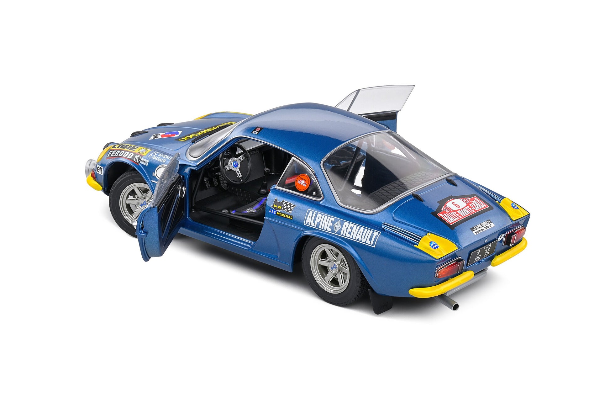 Alpine-Renault A110 1600S Rallye Monte Carlo 1972 Jean-Claude Andruet - Pierre Pagani 1:18 - 75564