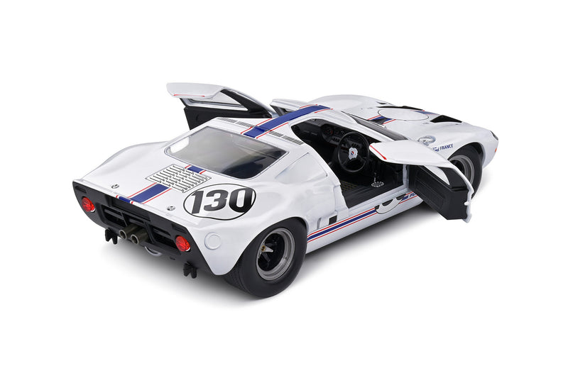 Ford GT40 MKI 1967 Team France Targa Florio White H.Greder - J.M.Giorgi 1:18 - 75573
