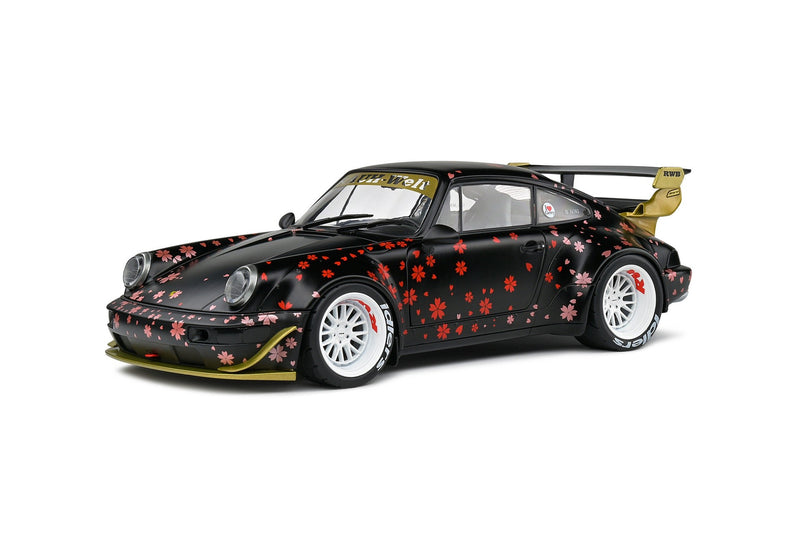 Porsche 911 (964) RWB Rauh-Welt Aoki black - with decor 1:18 - 75574