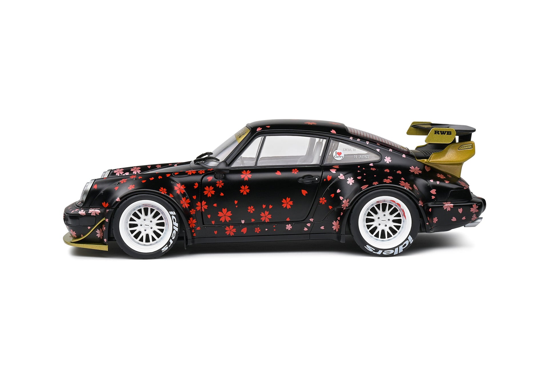 Porsche 911 (964) RWB Rauh-Welt Aoki black - with decor 1:18 - 75575