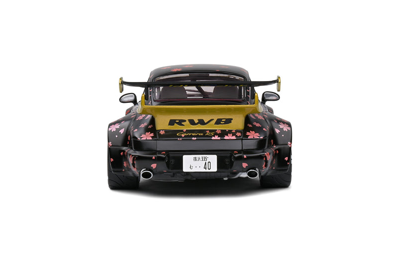 Porsche 911 (964) RWB Rauh-Welt Aoki black - with decor 1:18 - 75576