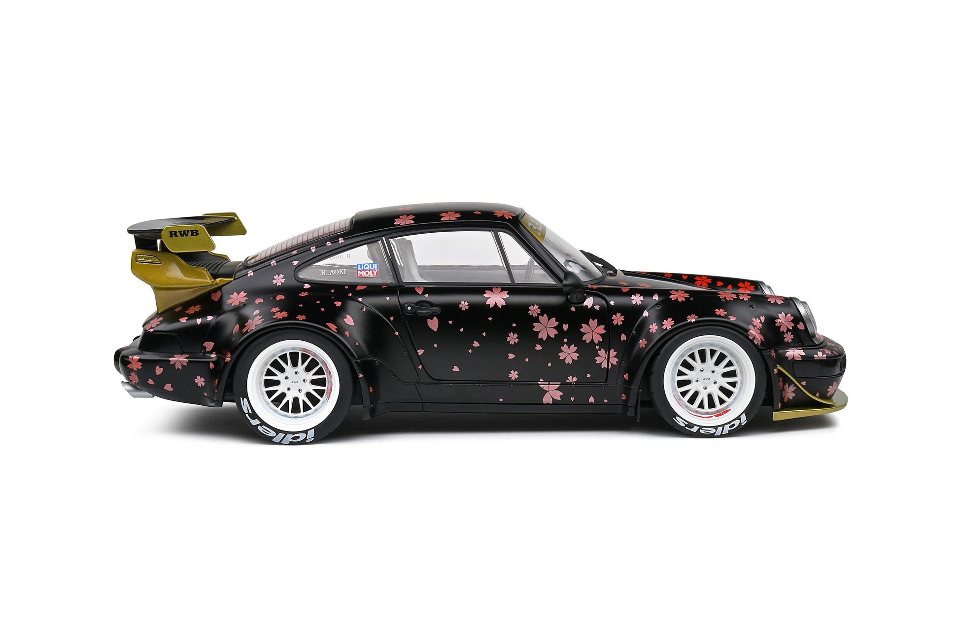 Porsche 911 (964) RWB Rauh-Welt Aoki black - with decor 1:18 - 75578