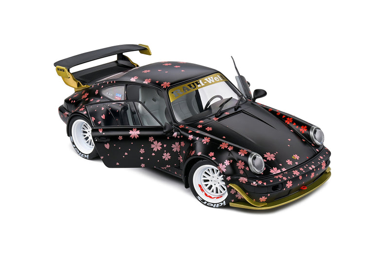 Porsche 911 (964) RWB Rauh-Welt Aoki black - with decor 1:18 - 75581