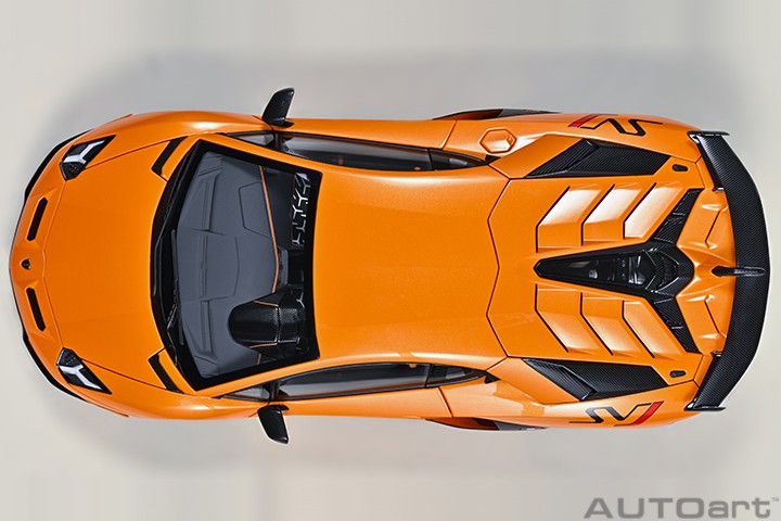 Lamborghini Aventador SVJ 2018 Arancio Atlas 1:18 - 75643