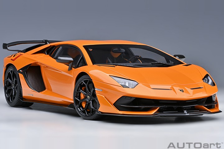 Lamborghini Aventador SVJ 2018 Arancio Atlas 1:18 - 75653
