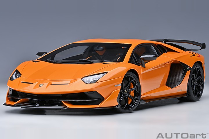 Lamborghini Aventador SVJ 2018 Arancio Atlas 1:18 - 75654