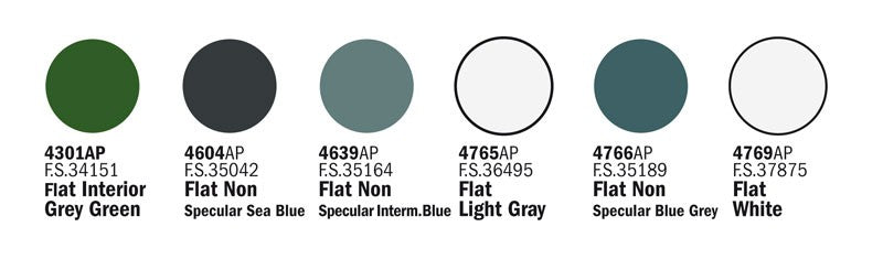 Acrylic Set WWll U.S.Navy Aircraft 6pz - 75799