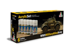 Acrylic Set WWll Military Allied Army 6pz - 75800