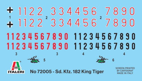 Sd. Kfz. 182 King Tiger - Complete Set For Modeling 1:72 - 75854