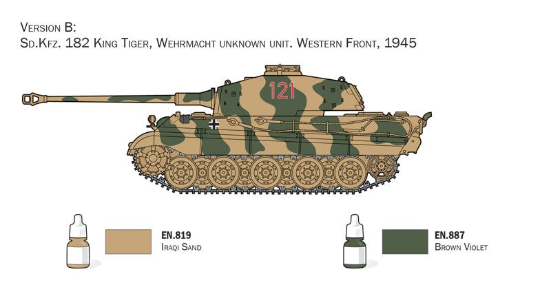 Sd. Kfz. 182 King Tiger - Complete Set For Modeling 1:72 - 75856