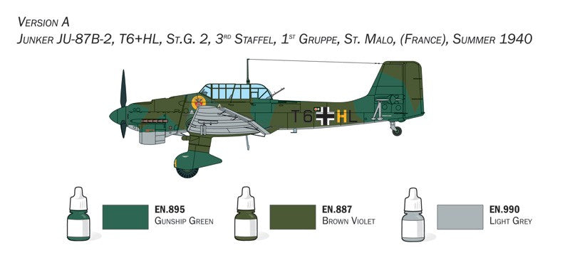 Junker Ju-87B Stuka - Complete Set For Modeling 1:72 - 75865