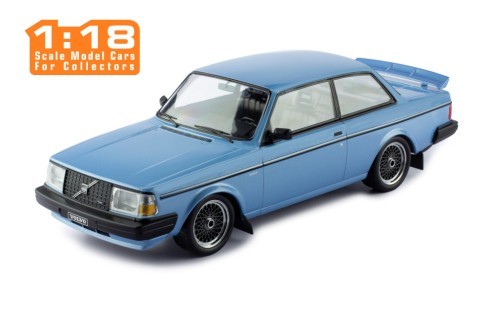Volvo 240 Turbo Custom 1986 Light Blue Black 1:18 - 75967